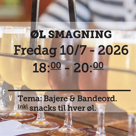 Ølsmagning fredag d. 10 Juli 2026 - slikforvoksne.dk