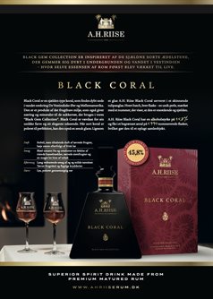 A.H. Riise Black Gem Collection - Black Coral DK, 70cl - slikforvoksne.dk