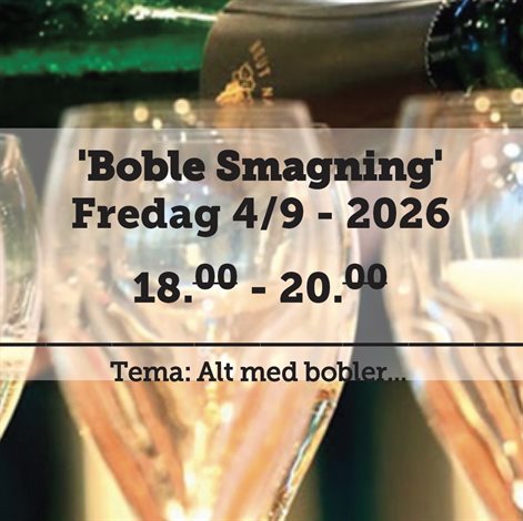 Boblesmagning fredag d. 4 september 2026 - slikforvoksne.dk