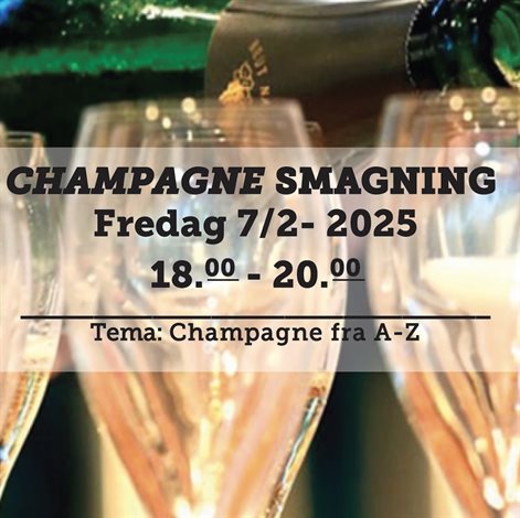 Champagne - smagning fredag d. februar 2025 - slikforvoksne.dk