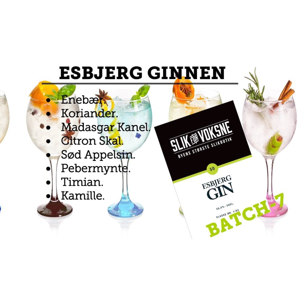 Kvalifikation etisk Gods Esbjerg Ginnen - Batch 7, 50%, 50cl
