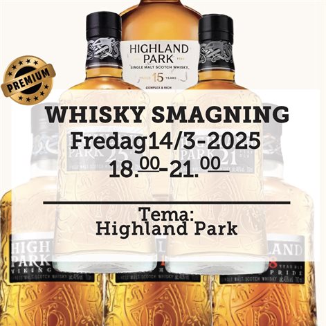 Whiskysmagning fredag d. 14 marts 2025 - slikforvoksne.dk