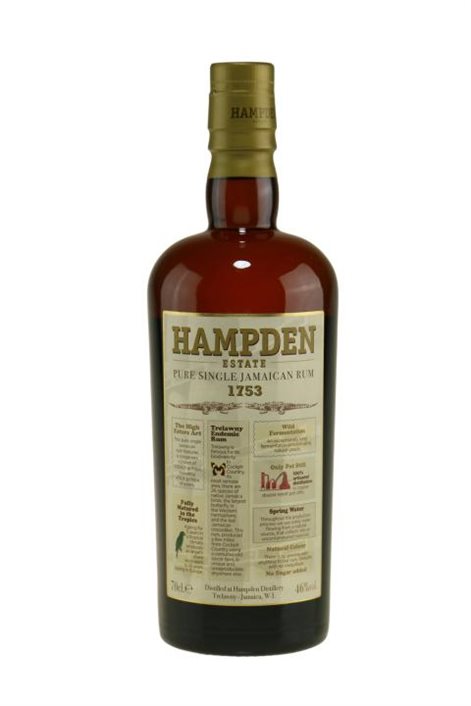 Hampden estate Jamaica rom - 1753,  46%, 70cl 