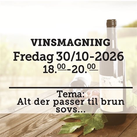 Rødvins - Smagning fredag d. 30 oktober 2026 - slikforvoksne.dk