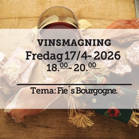 Vinssmagning fredag d. 17 april 2026 - slikforvoksne.dk