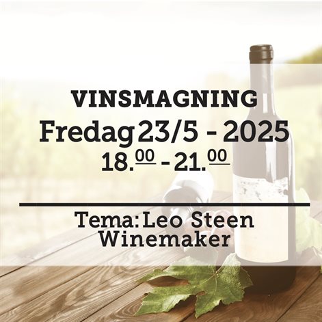 Vinsmagning fredag d. 23 Maj 2025