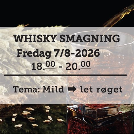 Whiskysmagning fredag d. 7 august 2026 - slikforvoksne.dk