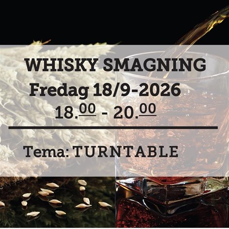 Whiskysmagning fredag d. 18 september 2026 - slikforvoksne.dk